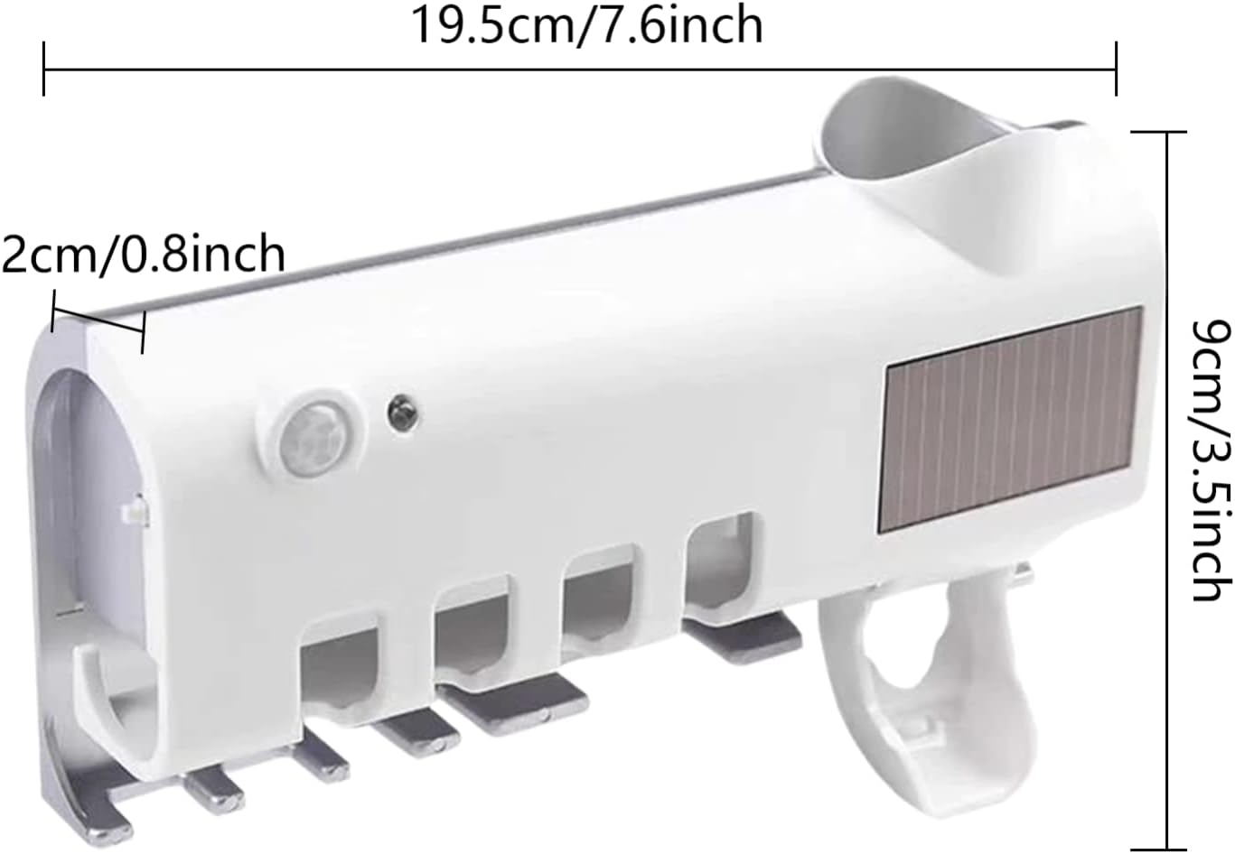 🦷 ESTERILIZADOR UV + SOPORTE DE CEPILLO + DISPENSADOR AUTOMÁTICO DE PASTA