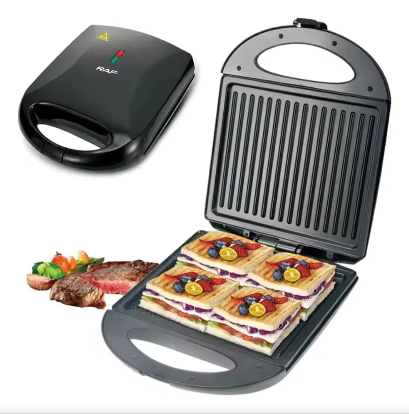 🥪 SANDUCHERA RAF 1400W – RÁPIDA, POTENTE Y PRÁCTICA