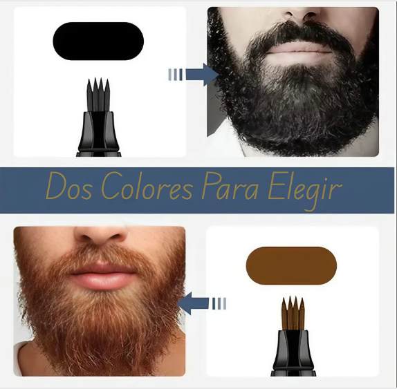 Tinta para barba filler pen negro