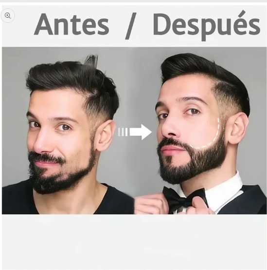 Tinta para barba filler pen negro