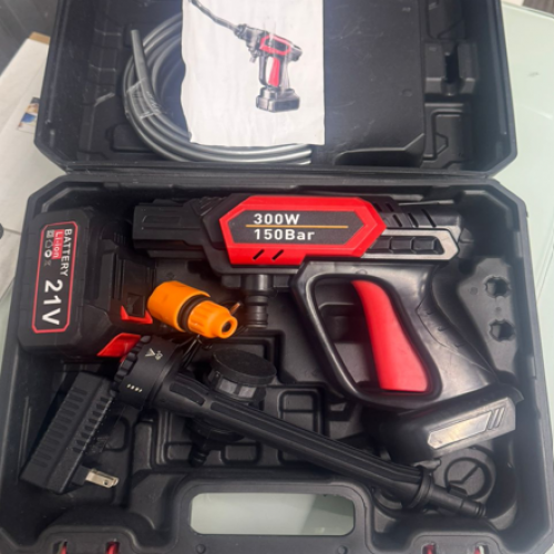 💦 HIDROLAVADORA PORTÁTIL A BATERÍA 21W – 1 BATERÍA (CAJA X10)