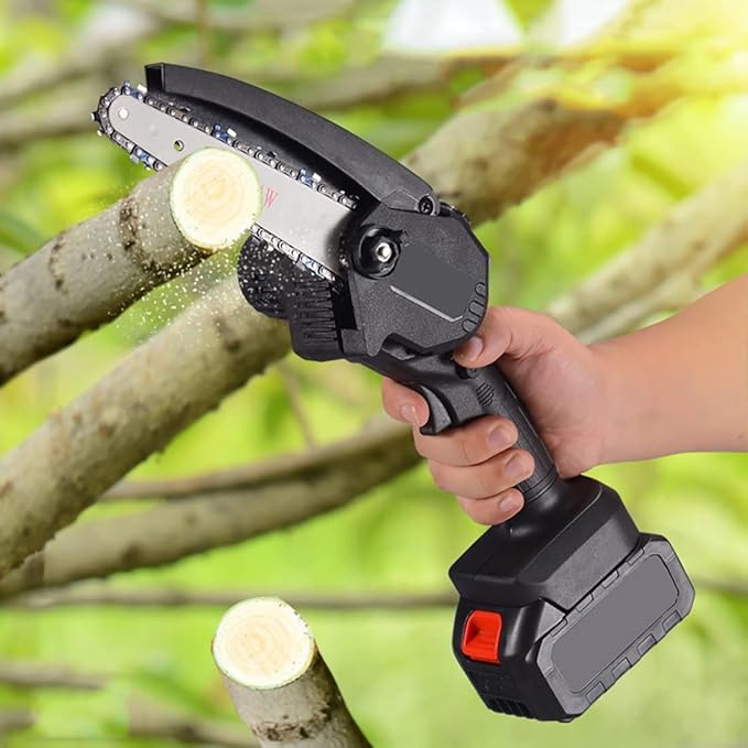 🌲 MINI MOTOSIERRA INALÁMBRICA 48V – 1 BATERÍA