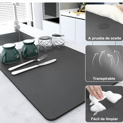 🧽 ALFOMBRA PARA PLATOS SÚPER ABSORBENTE