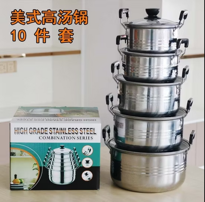 🍳 JUEGO DE OLLAS ANTIADHERENTE COLOR NEGRO – CAJA X12 UNIDADES 🖤