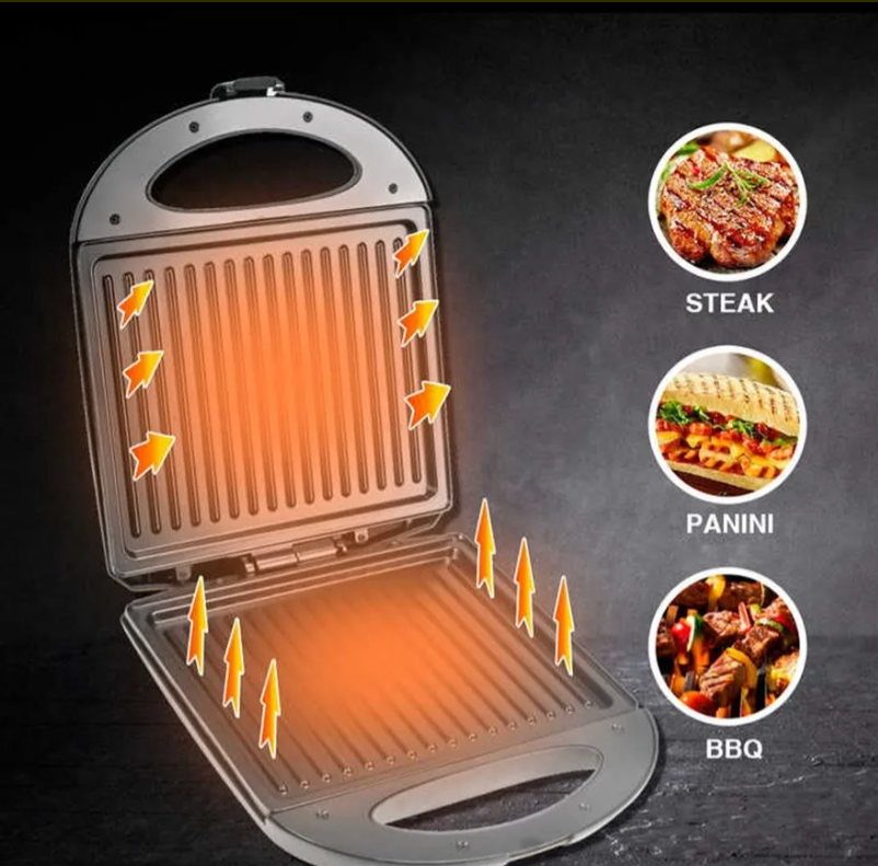 🥪 SANDUCHERA RAF 1400W – RÁPIDA, POTENTE Y PRÁCTICA
