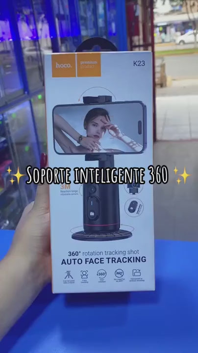 🎥 TRÍPODE CON SEGUIMIENTO FACIAL AUTOMÁTICO – NEGRO